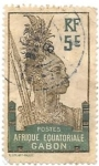 Stamps : Africa : Gabon :   nativo