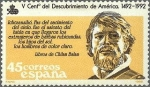 Stamps : Europe : Spain :  2865 - V Centenario del descubrimiento de América - Extranjero de barbas rubicundas