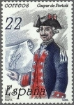 Stamps Spain -  2866 - II Centenario de la muerte de Gaspar de Portolá