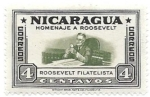 Sellos de America - Nicaragua -  Homenaje a Roosevelt