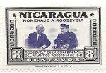 Sellos de America - Nicaragua -  Homenaje a Roosevelt