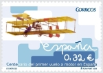 Stamps : Europe : Spain :  Centenario primer vuelo a motor de España