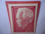 Stamps Germany -  Dr. H.C. Heinrich Lübke (1894-1972)-2do. Presidente Federal- Reelección Presidente Heinrich