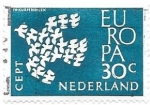 Sellos de Europa - Holanda -  aves