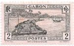 Stamps : Africa : Gabon :  paisaje