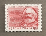 Stamps Hungary -  Tarjeta como miembro de la internacional de trabajadores de Karl Marx