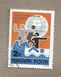 Stamps Hungary -  Campeonato mundial de pentatlon