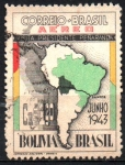 Stamps : America : Brazil :  VISITA  DEL  PRESIDENTE  PANARANDA  DE  BOLIVIA.  Scott C 49.