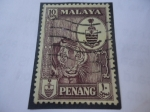 Sellos de Asia - Malasia -  Estados Malayos- Serie:Penang-Malacia Británica 1922-Colonias del Estrecho.