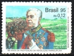 Sellos de America - Brasil -  150th ANIV.  DE  LA  PACIFICACIÓN  DE  LA  REV.  FARROUPILHA.  Scott 2527.