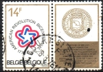 Stamps Belgium -  BICENTENARIO  DE  LA  INDEPENDENCIA  DE  U.S.A.  Scott 942.