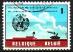 Sellos de Europa - B�lgica -  100th  DEL  INSTITUTO  INTERNACIONAL  DE  METEREOLÓGICO  DE  UKKEL.  Scott 836.