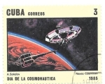 Stamps : America : Cuba :  día de la cosmonaútica