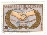 Stamps El Salvador -  año internacional cooperación