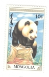Sellos de Asia - Mongolia -  Oso Panda