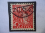 Stamps Switzerland -  Ferrocarril St. Gotthard - SDN- Liga de Naciones