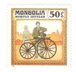 Sellos del Mundo : Asia : Mongolia : Bicicleta