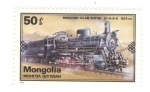 Stamps Mongolia -  Ferrocarril Moscú-Ulan Bator