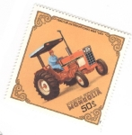 Sellos del Mundo : Asia : Mongolia : Tractor 884 USA