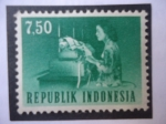 Stamps Indonesia -  Teletipo - Télex (S.XX) - Dispositivo Telegráfico - Comunicación