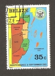 Stamps : America : Belize :  RESERVADO HECTOR BLAZ