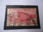 Stamps Colombia -  Sobretasa para Construcción , Palacio de Comunicación