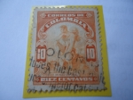 Stamps Colombia -  Minas de Oro - serie:Industrias (1935)