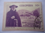 Sellos de America - Colombia -  Homenaje al Presbitero, Rafael Almanza Riaño (1840-1927-Fray Rafael- Iglesia de San Diego-Bogotá.