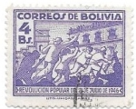 Stamps Bolivia -  Revolución 1946