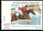 Stamps Equatorial Guinea -  100 juegos olímpicos - Atlanta 96 - Hipica