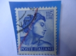 Stamps Italy -  Cabeza de David - Serie: Obras de Miguel Ángel