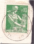 Stamps France -  Cosechadora