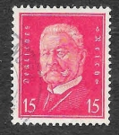 Stamps Germany -  374 - Paul Von Hindenburg