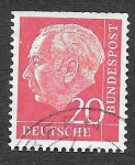 Stamps Germany -  710 - Theodor Heuss