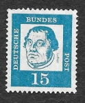 Stamps Germany -  828 - Martín Lutero