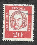 Stamps Germany -  829 - Johann Sebastian Bach 