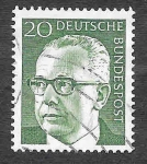 Stamps Germany -  1030 - Gustav Walter Heinemann