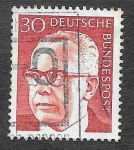 Stamps Germany -  1031 - Gustav Walter Heinemann