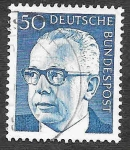 Stamps Germany -  1033 - Gustav Walter Heinemann