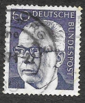 Stamps Germany -  1034 - Gustav Walter Heinemann