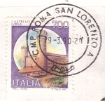 Stamps Italy -  serie- Castillos