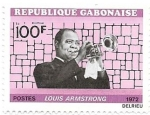 Stamps : Africa : Gabon :  personaje