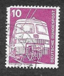 Stamps Germany -  1171 - Tren Eléctrico