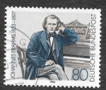 Stamps Germany -  1394 - Johannes Brahms