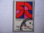 Stamps Israel -  Ritual Internacional en Israel - 50 Anniversario.