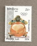 Stamps Laos -  Albertville 1992