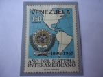 Sellos de America - Venezuela -  Año del Sistema Interamericano-75°Aniv.de la Organización de los Estados Americanos,1890-1965.