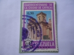 Stamps Venezuela -  Cuatricentenario de la Ciudad de Caracas, 1697-1967 - Templo de Santa Teresa