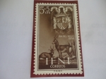 Stamps Spain -  Ed:132 - IFNI (África occ) - Día del Sello, 1956