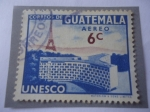 Sellos de America - Guatemala -  Sede de la Unesco en París - Torre Eiffel - Serie:UNESCO.